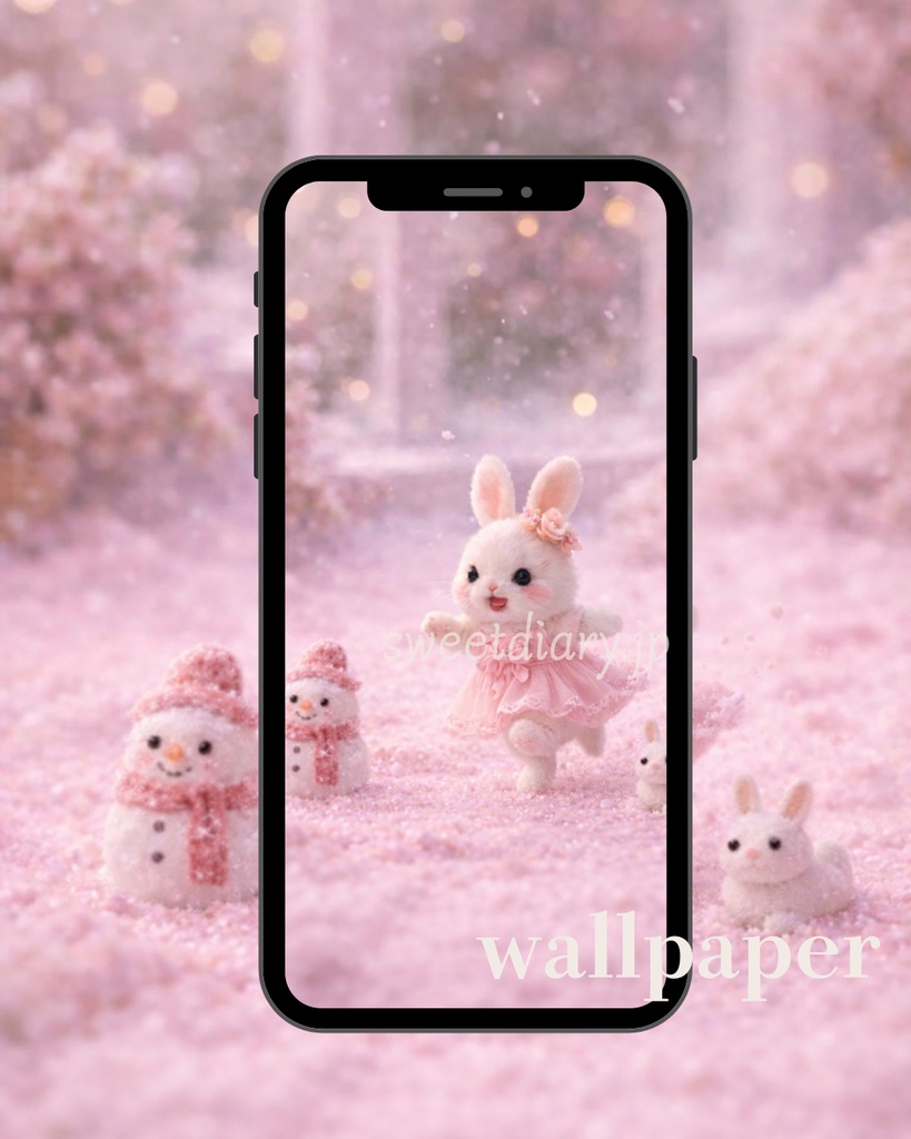 🏡 おちゃめかわいい看板うさぎ 待受画像 『全10種セット』