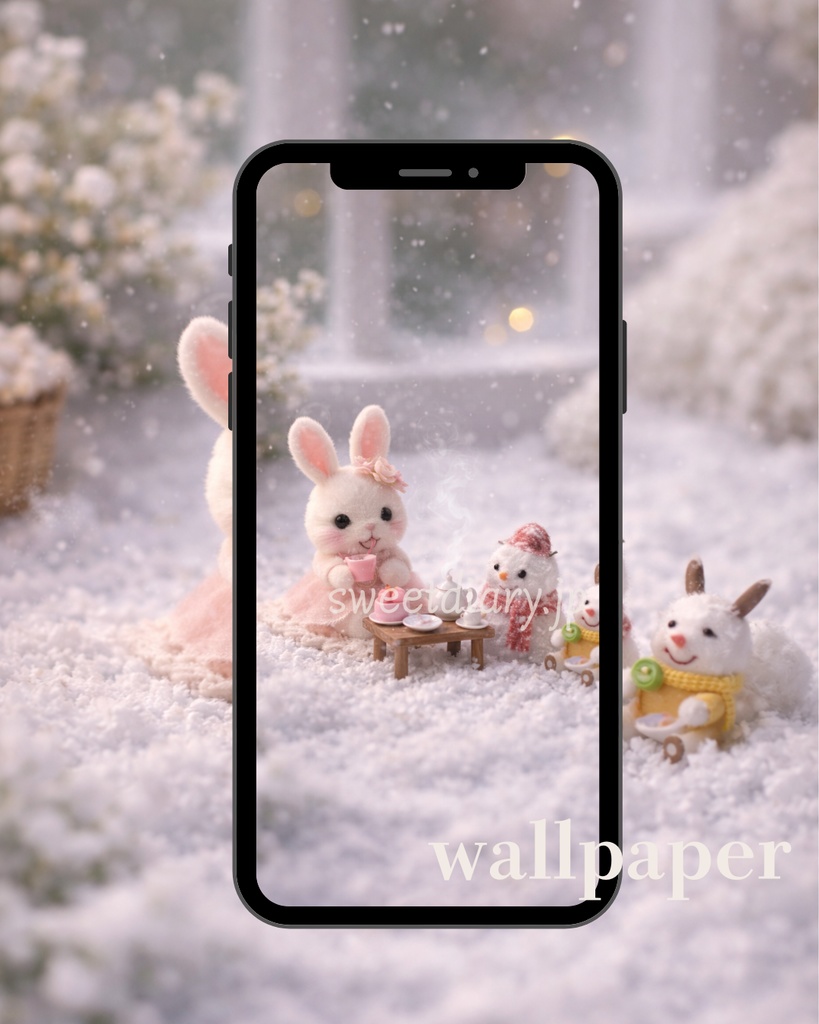 🏡 おちゃめかわいい看板うさぎ 待受画像 『全10種セット』