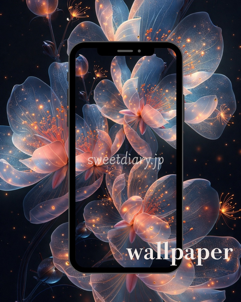 【全8枚セット】光を纏う透明な花々 - コレクション|sweet