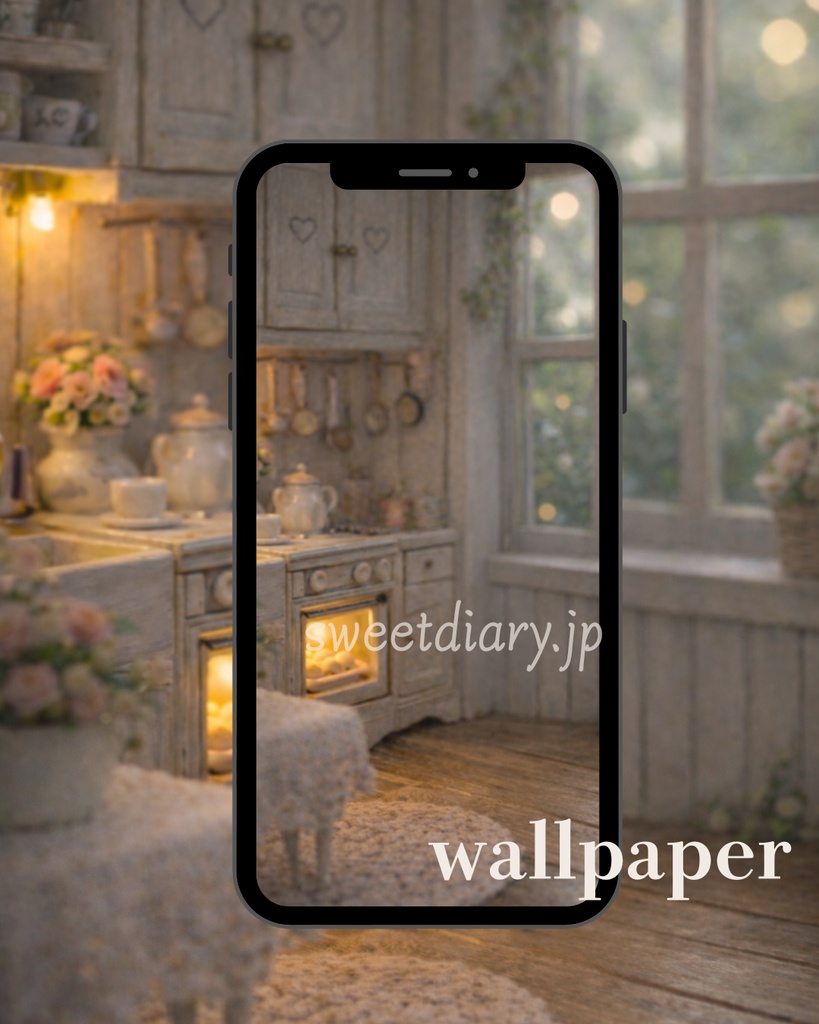 【待受10枚セット】茶色🤎くまさん、幸せな1日🍯『🧸有り無しセット』