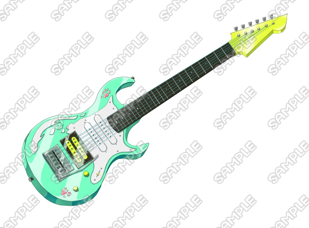 オコジョのミュージシャン【表情差分5種+楽器差分】