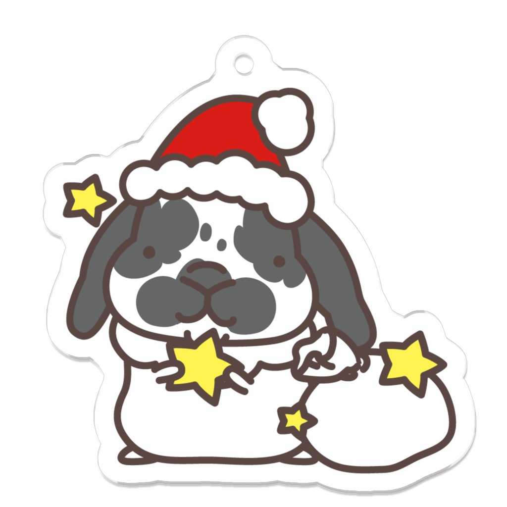 ★うさぎさんのクリスマスキーホルダー★