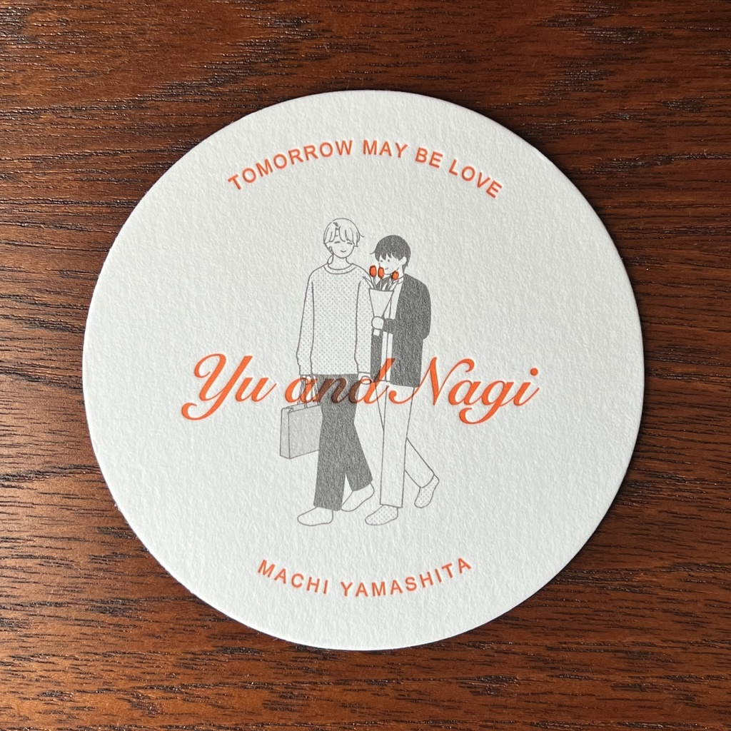 【サイン会記念グッズ】活版印刷コースターとステッカーのセット