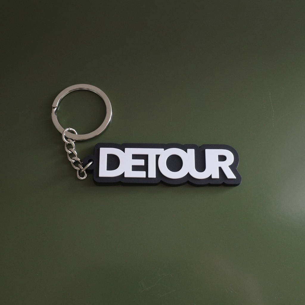 「DETOUR」ラバーキーホルダー