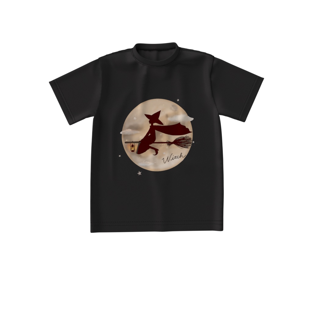 月夜の魔女ビッグシルエットTシャツ