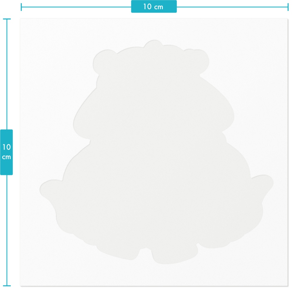 でふぉるめ灰泥さん - 100 (mm)ステッカー