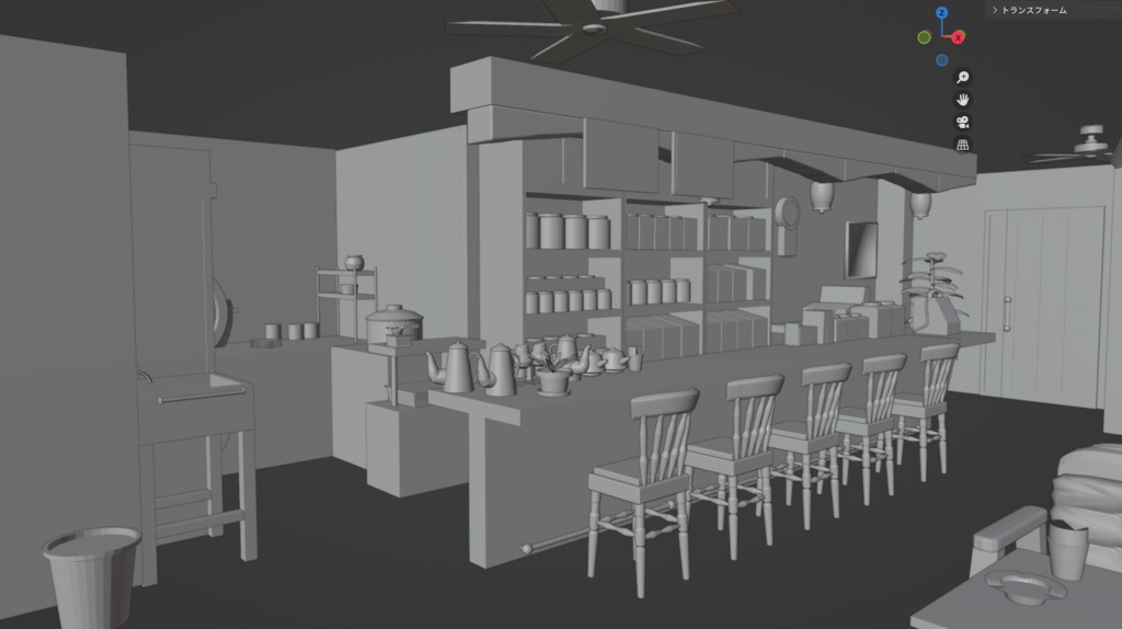 ペルソナ5 ルブランの3D素材