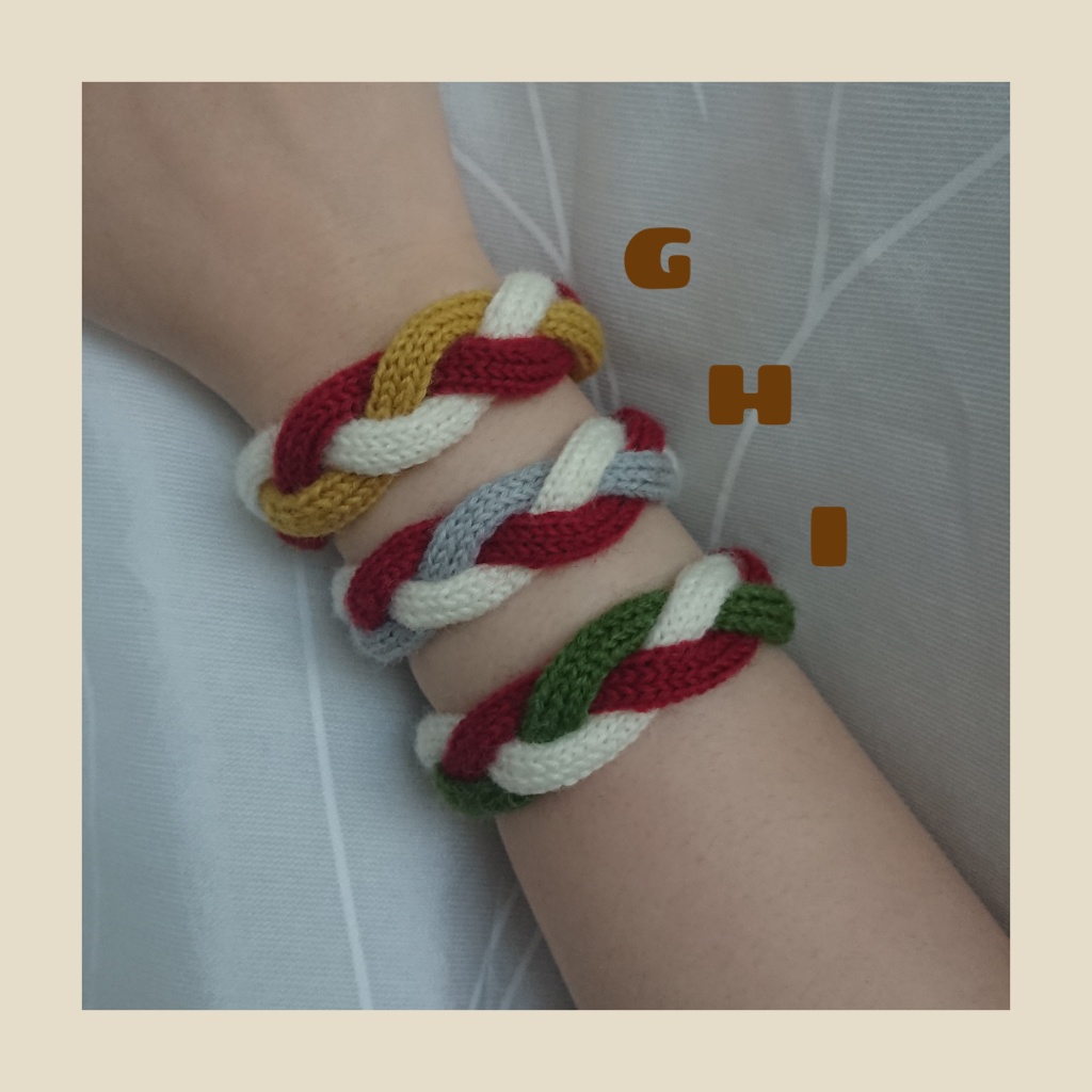 ニットブレスレット