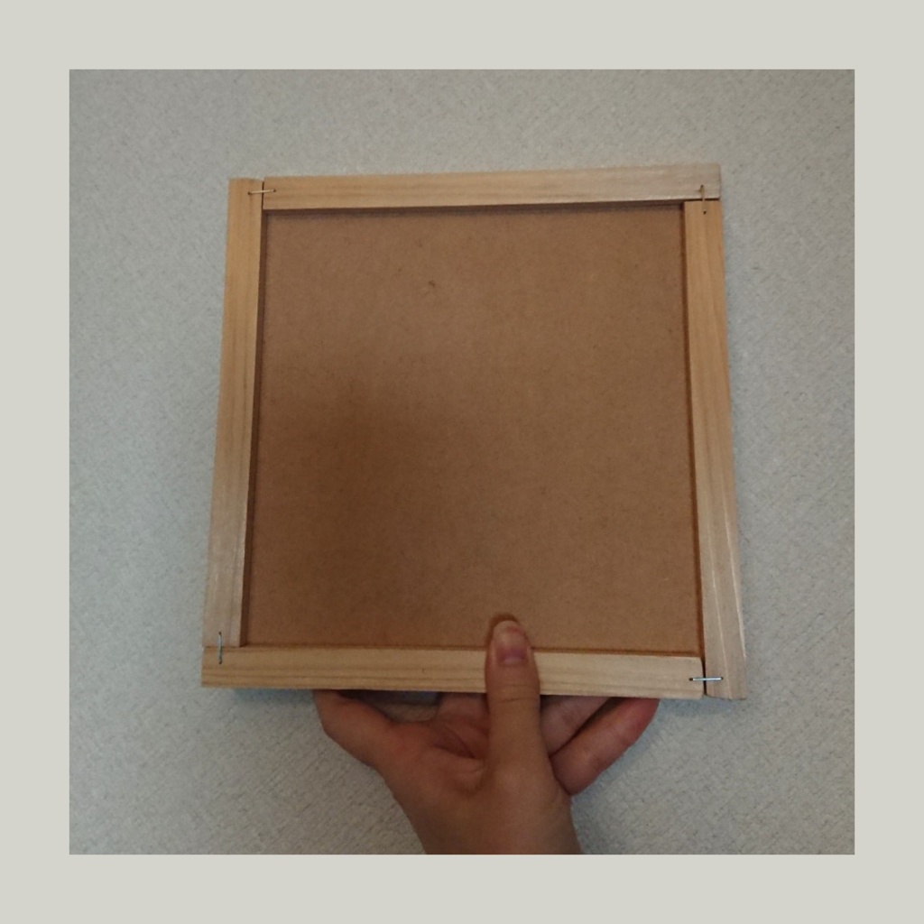 好きな布を張る 木製ファブリックパネル