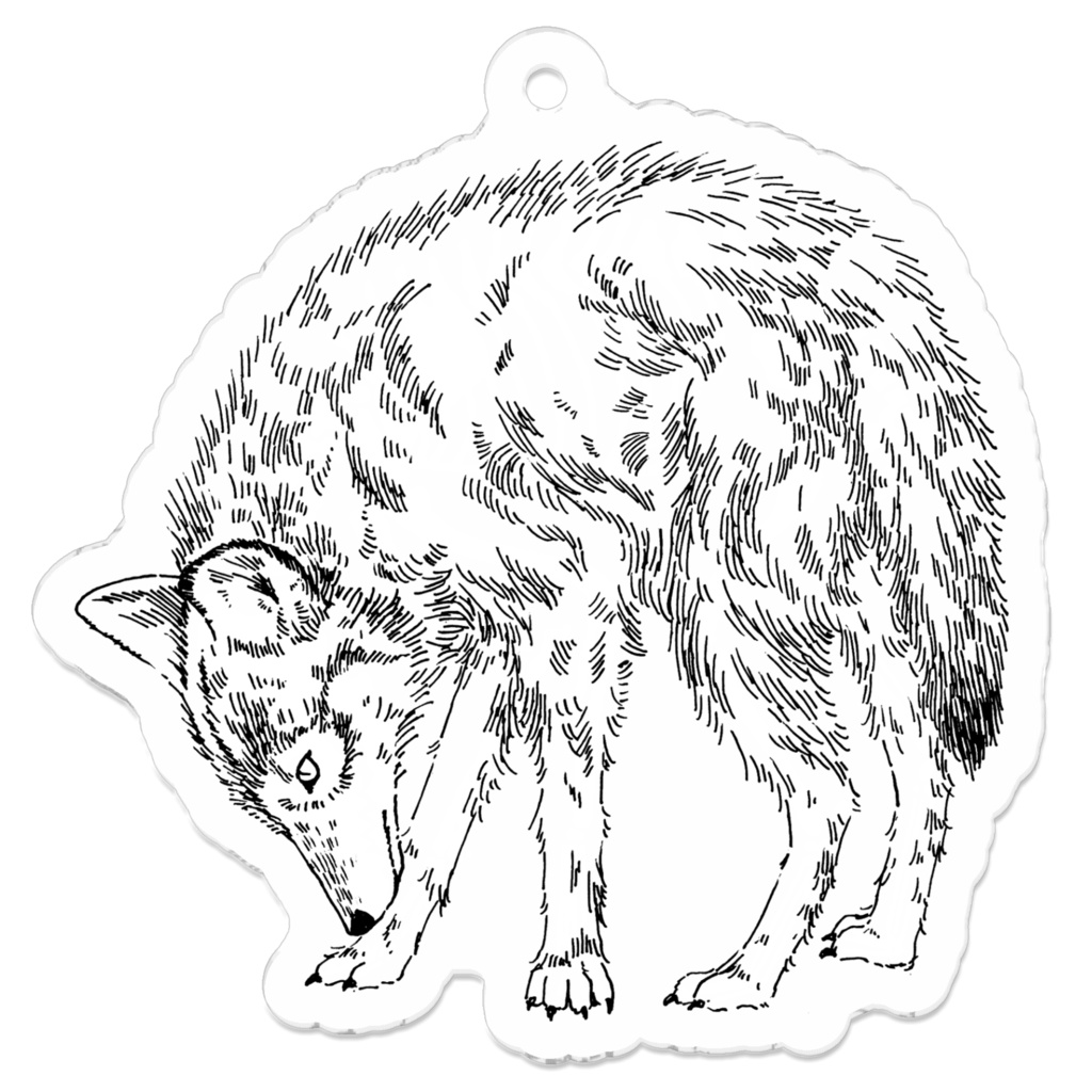 RENTOGEN キーホルダー 狼