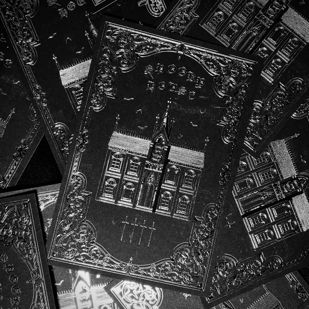 箔押しポストカード　SPOOKY HOUSE