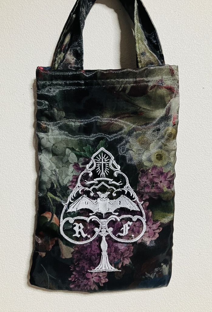 刺繍トートバッグ　スペード2