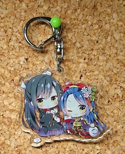 【刀剣】アクリルキーホルダー withアニマル