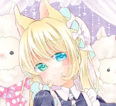 手描きイラスト＊創作【アルパカ推し 一ノ瀬】大色紙サイズ