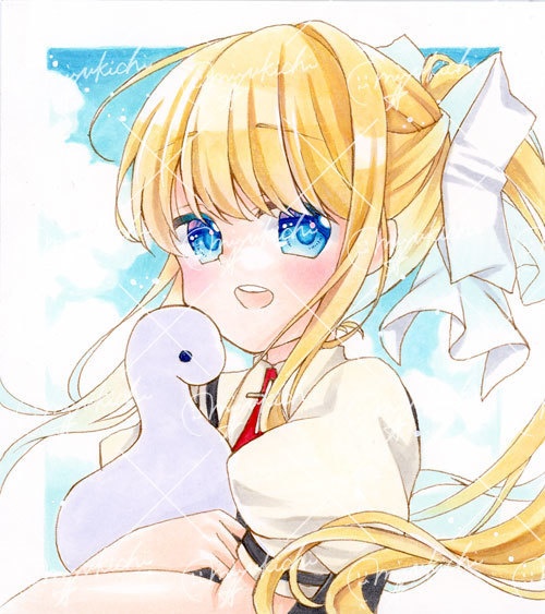 手描きイラスト＊AIR【神尾観鈴】小色紙サイズ