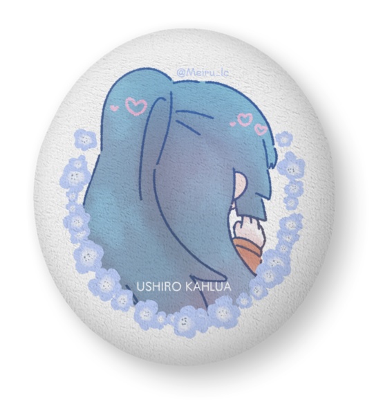 カルーアほっぺもちもちクッション(後頭部あり)