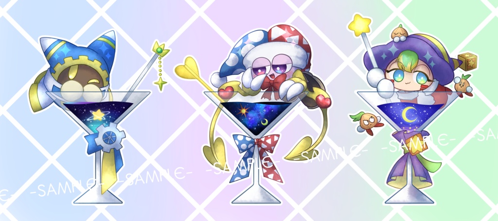 【受注生産】魔法使いカクテルオーロラアクリルキーホルダー