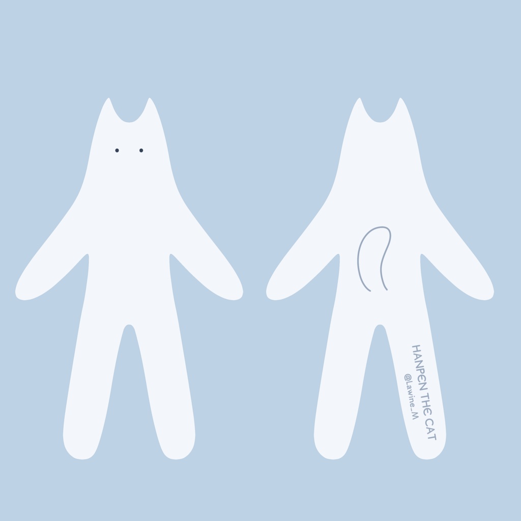 HANPEN THE CAT 二足歩行謎ぬいぐるみキーホルダー