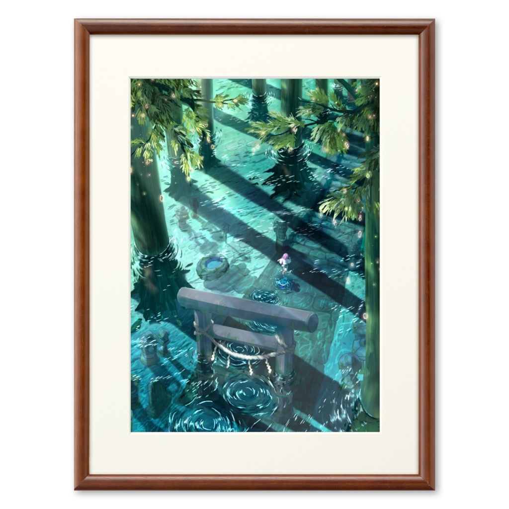 水の杜 複製画