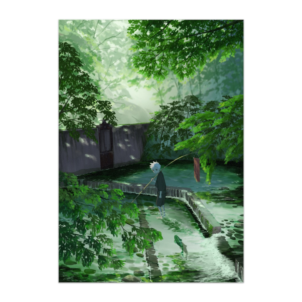 緑の堰 ポスター B3