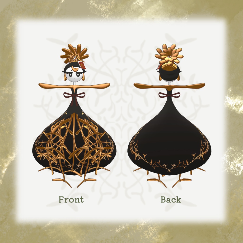 VRC想定オリジナルアバター「常葉木のホヨホヨ」