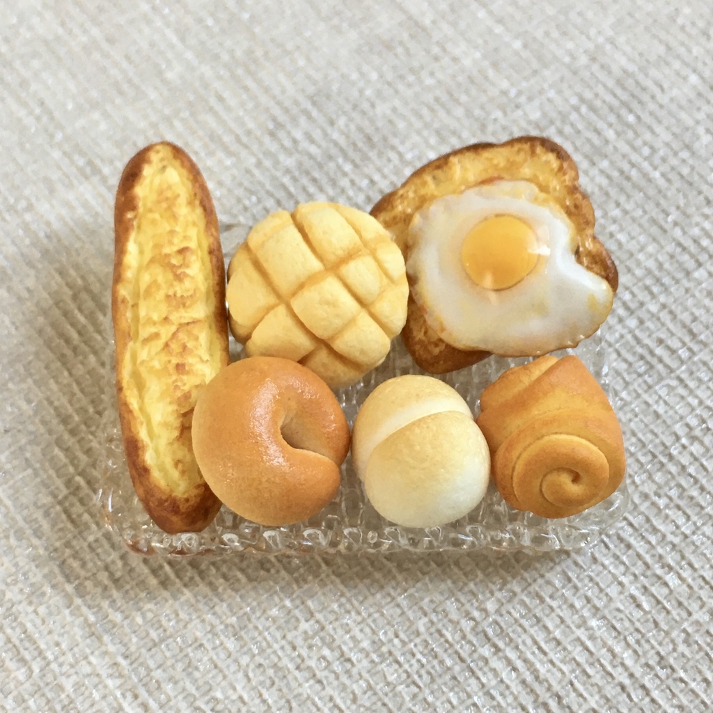 トレー付きパンセット　bread set with tray