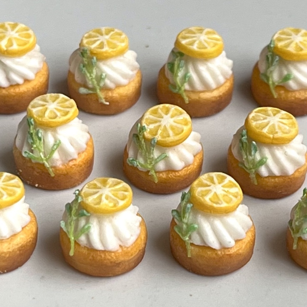 ミニチュア　ミニレモンタルト mini lemon tart