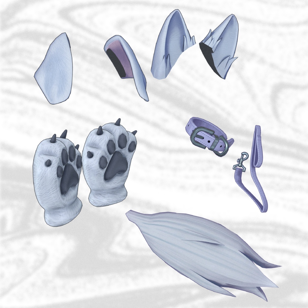 【モーション付きアクセサリー】けもみみアクセ 5種セット メビカ