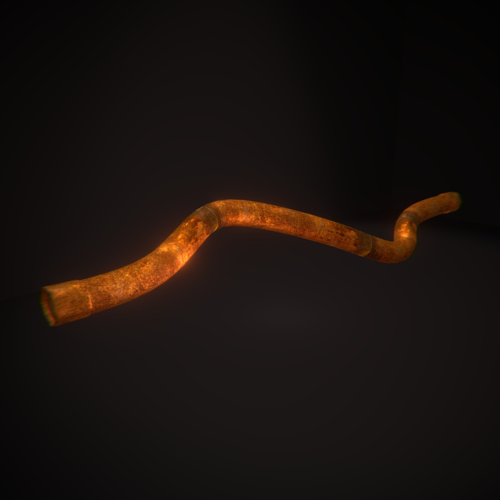 [VRChat / 3D Attachment] Rusty Pipe
