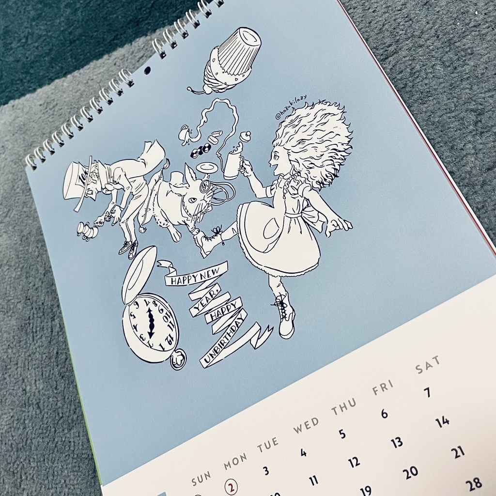 【300円引】2023壁掛けカレンダーA4サイズ