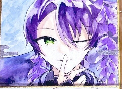 【にじそうさく10】イラスト色紙
