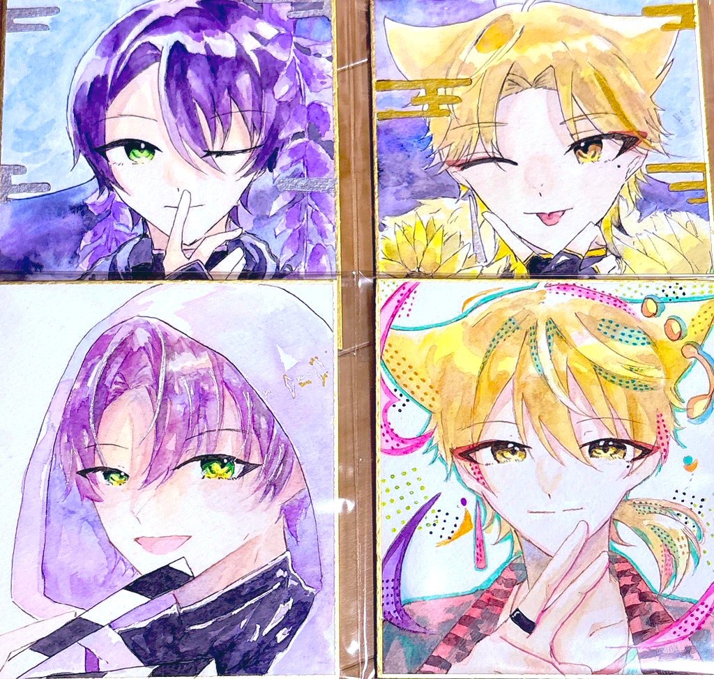 【にじそうさく10】イラスト色紙