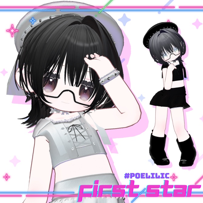 【～6/27までSALE.:*♡キプフェル対応衣装】✦First Star✦【VRChat】