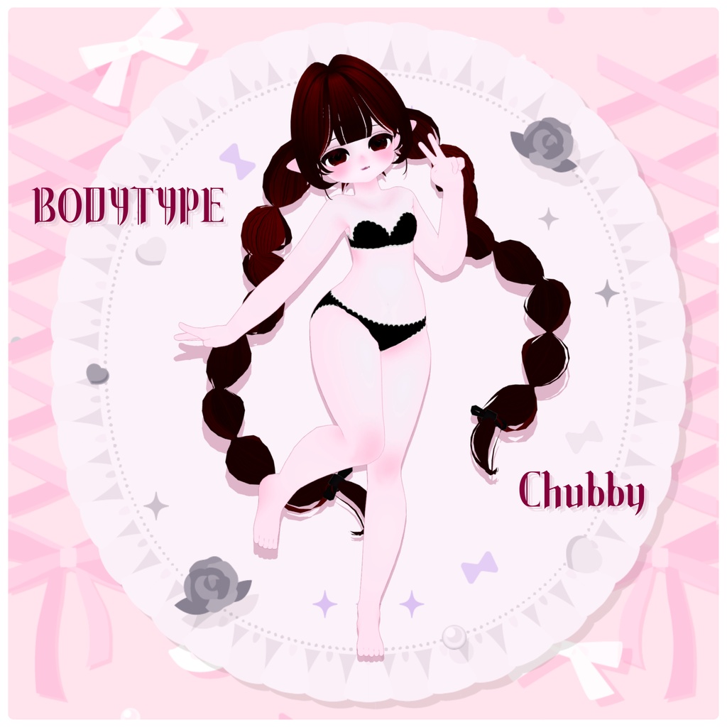 【VRChat向けオリジナル3Dモデル】ぽえりり/poelili【#Poelili_3D】