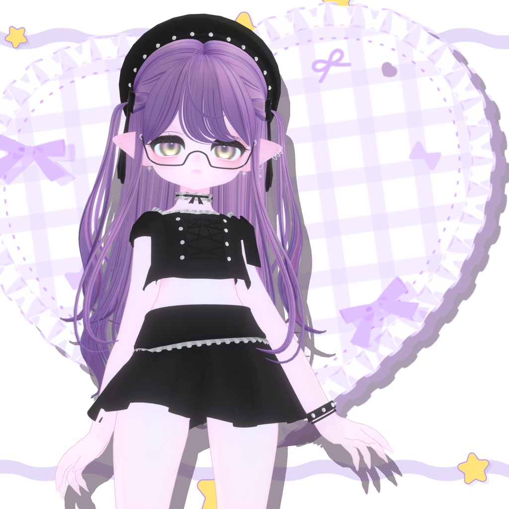 【VRChat向けオリジナル3Dモデル】ぽえりり/poelili【#Poelili_3D】