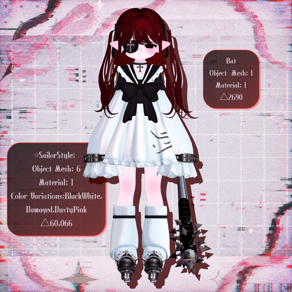 【VRChat向けオリジナル3Dモデル】ぽえりり/poelili【#Poelili_3D】