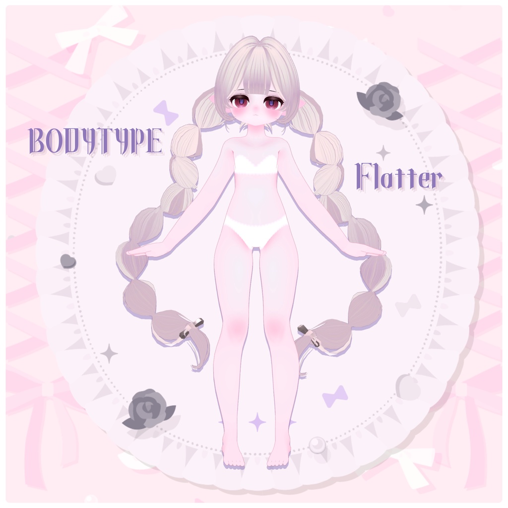 【VRChat向けオリジナル3Dモデル】ぽえりり/poelili【#Poelili_3D】