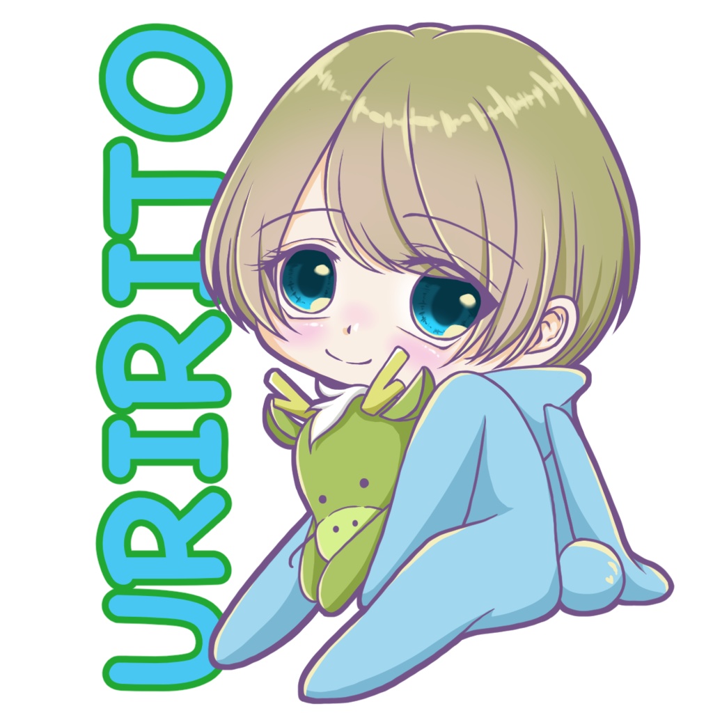 うりりと（りと）アクリルキーホルダー