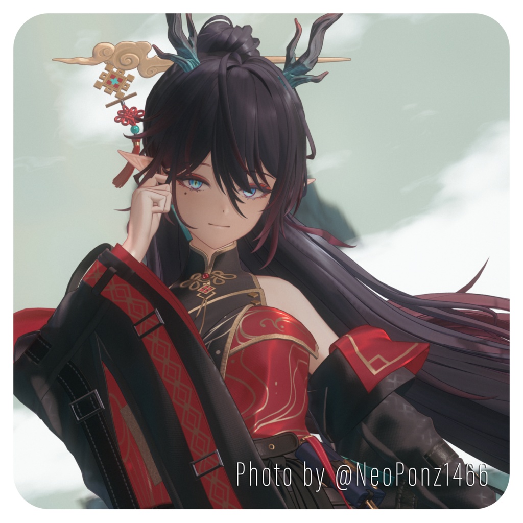 【VRchat向けオリジナル3Dモデル】『黎焔』