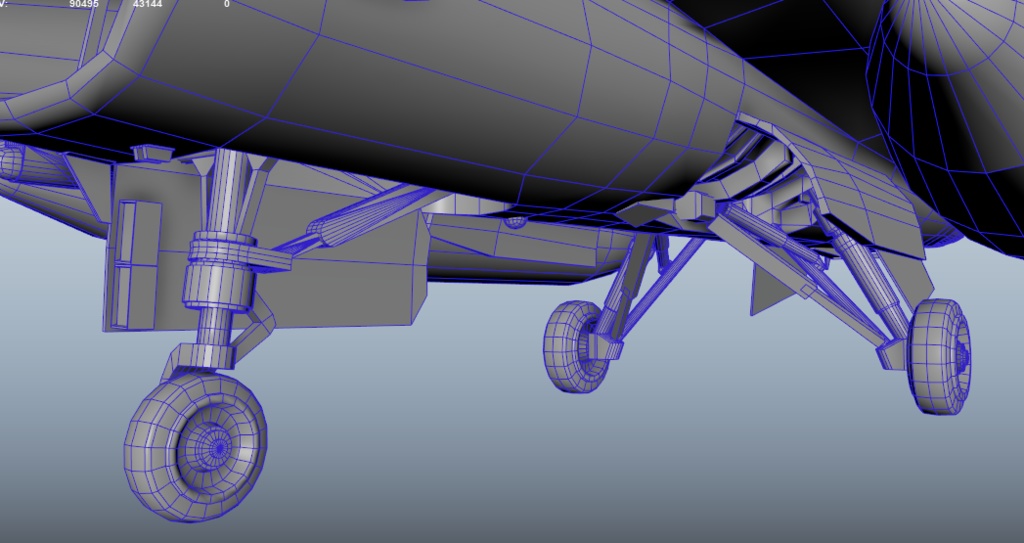 F-2A 3DCGmodel 洋上迷彩&試作機カラー(おまけ)