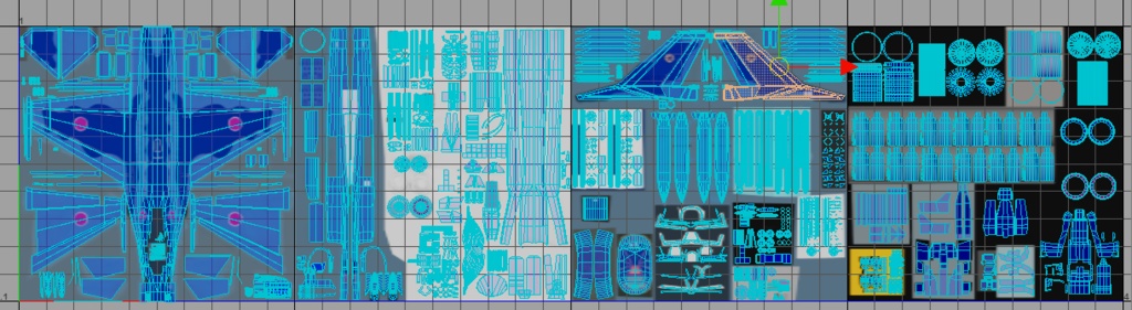 F-2A 3DCGmodel 洋上迷彩&試作機カラー(おまけ)