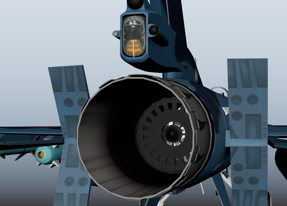F-2A 3DCGmodel 洋上迷彩&試作機カラー(おまけ)