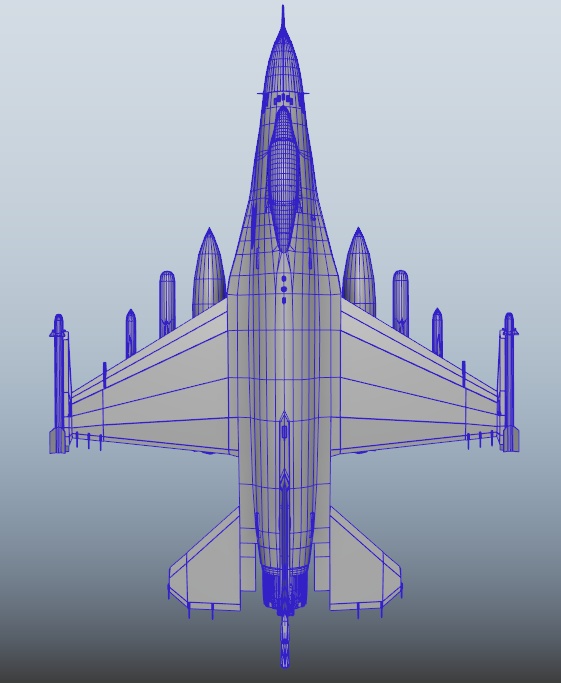 F-2A 3DCGmodel 洋上迷彩&試作機カラー(おまけ)
