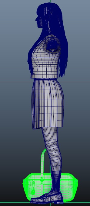 日本人女子高生 3DCGmodel キャラクターモデル