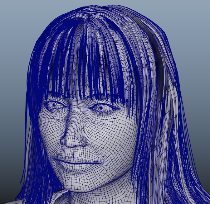 日本人女子高生 3DCGmodel キャラクターモデル