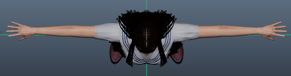 日本人女子高生 3DCGmodel キャラクターモデル