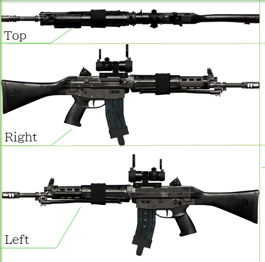 89式小銃 3DCGmodel アセット