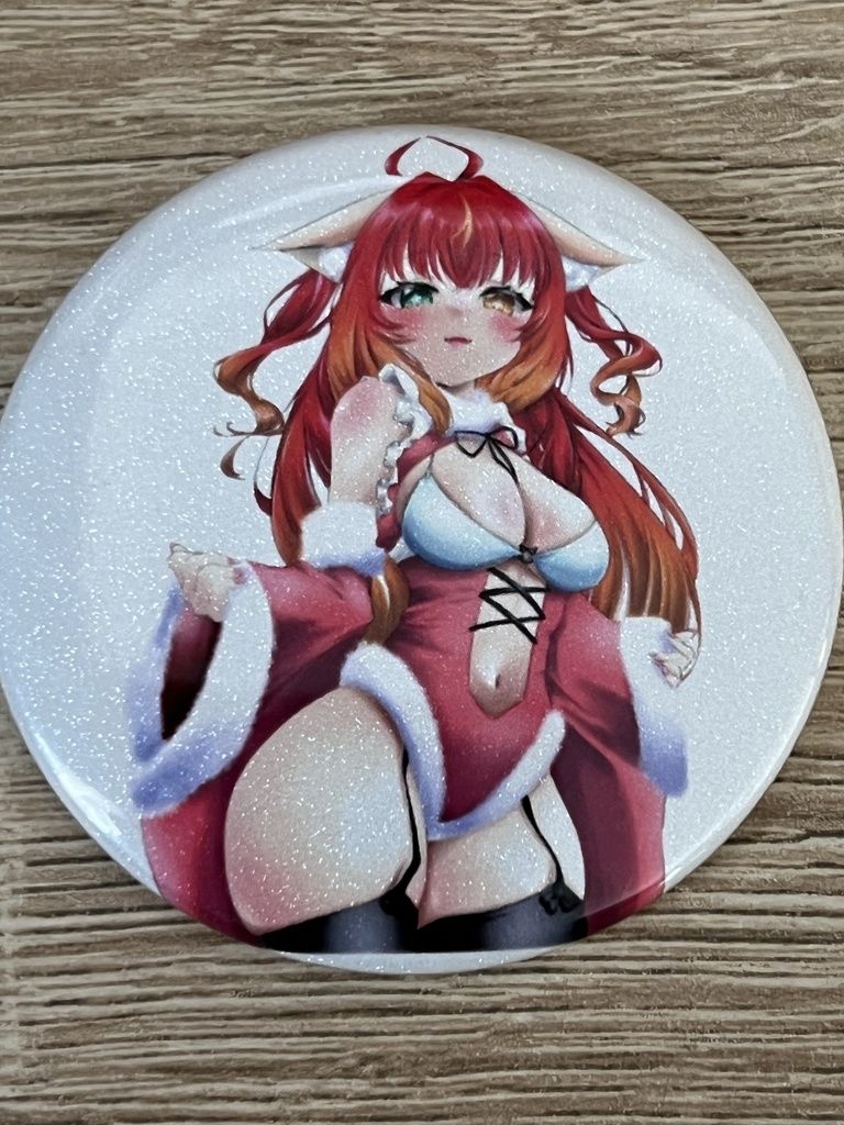 ほむら クリスマスFA キラキラ缶バッジ