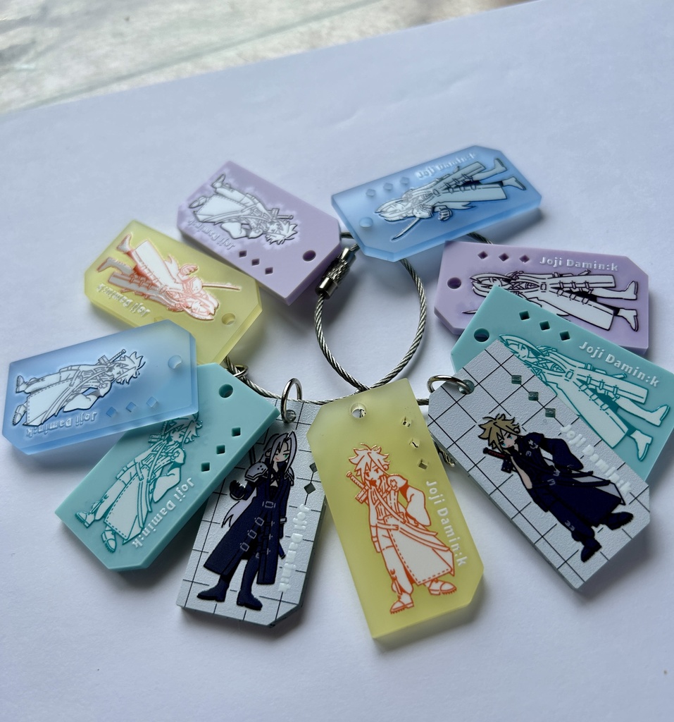 セフィロス+クラウド アクリルキーホルダーセット