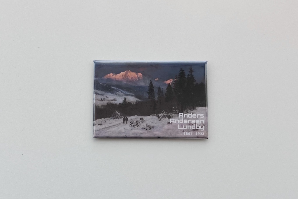 ルンビ  -  小さな絵画のマグネット《ハンターのいる冬景色》 グッズ
